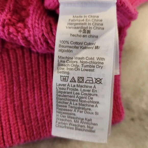 J. Crew Factory Pink Cable Knit Cotton Sweater - Women's Size Small - Picture 7 of 7